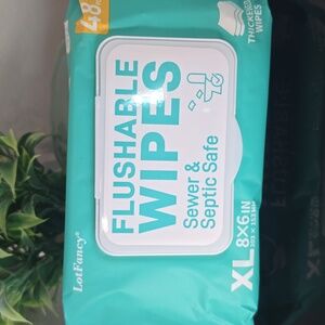 LotFancy Flushable Wipes XL